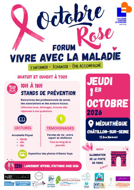 Octobre Rose 01/10/2026 à la Médiathèque